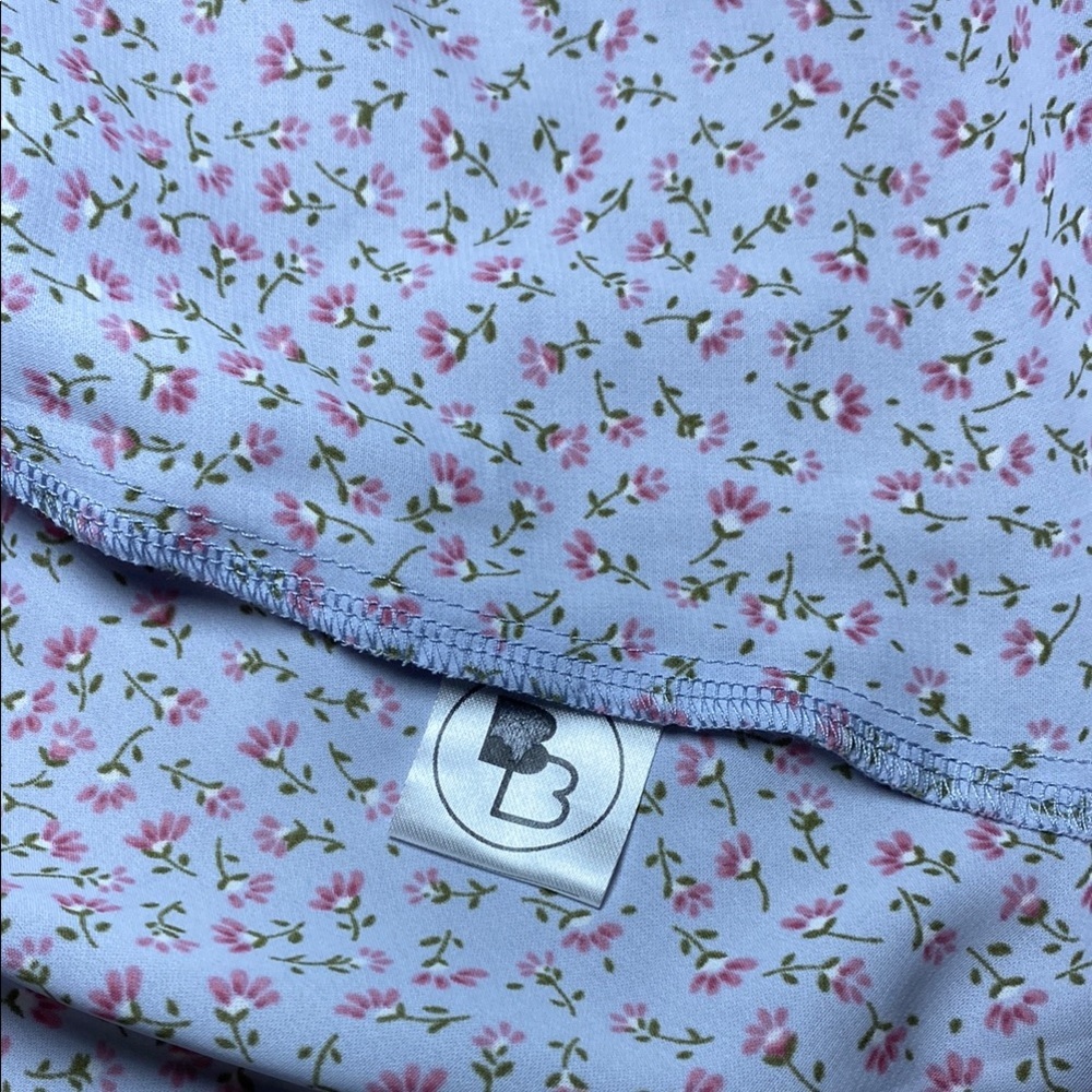Beginning Boutique Sky Blue Floral Puff Sleeve Mini Dress NWOT - Picture 8 of 9